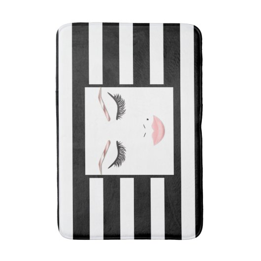 Roos Gold Makeup face Eyebrows Lips Glam Beauty Badmat (Voorkant Verticaal)