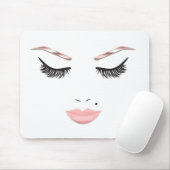 Roos Gold Makeup face Eyebrows Lips Glam Beauty Muismat (Met muis)