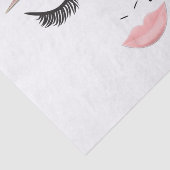 Roos Gold Makeup face Eyebrows Lips Glam Beauty Tissuepapier (Detail)