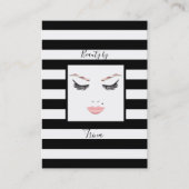 Roos Gold Makeup face Eyebrows Lips Glam Beauty Visitekaartje (Voorkant)