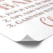 Roos Gold Mam-osa Bar Baby shower Poster (Hoek)