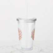 Roos Gold Mandala Acryl Drinkbeker (Rechts)