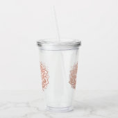 Roos Gold Mandala Acryl Drinkbeker (Links)
