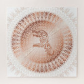 Roos Gold Mandala Elephant Legpuzzel (Horizontaal)