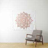 Roos Gold Mandala Flower Wandkleed (In Situ (horizontaal))