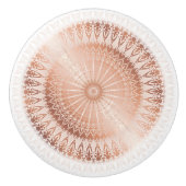 Roos Gold Mandala Keramische Knop (Voorkant)