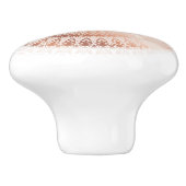 Roos Gold Mandala Keramische Knop (Zijkant)