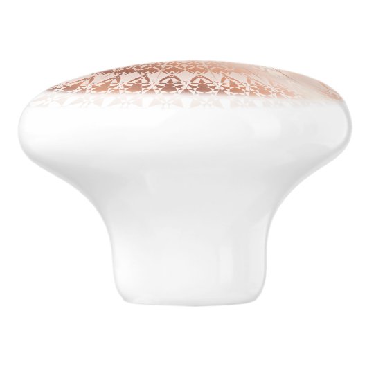 Roos Gold Mandala Keramische Knop (Zijkant)