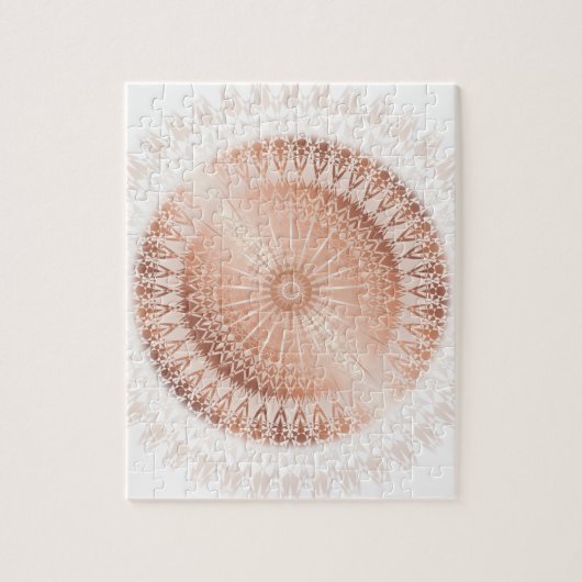 Roos Gold Mandala Legpuzzel (Verticaal)