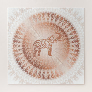 Roos Gold Mandala Legpuzzel