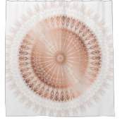 Roos Gold Mandala Modern Douchegordijn (Voorkant)