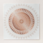 Roos Gold Mandala Modern Geometric Legpuzzel (Verticaal)