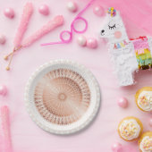 Roos Gold Mandala Papieren Bordje (Feest)