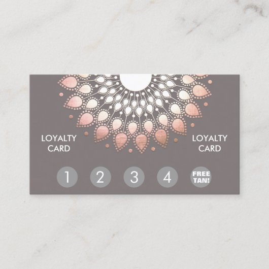 Roos Gold Mandala Spray Tan Loyalty Punch (Voorkant)