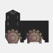 Roos Gold Mandala Sweet 16 Party Bedankdoosjes (Uitgevouwen)