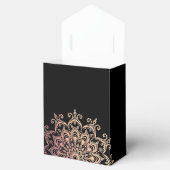 Roos Gold Mandala Sweet 16 Party Bedankdoosjes (Geopend)