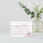 Roos Gold Mandala White Accommodations Invoerkaart Informatiekaartje (Staand voorkant)