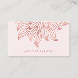  Roos Gold Mandala Yoga Docent Blush Pink Visitekaartje