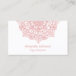 Roos Gold Mandala Yoga Instructor Visitekaartje