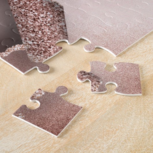 Roos Gold Mandala yoga zen Legpuzzel (Zijkant)