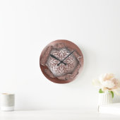 ROOS GOLD MANDALA YOGA ZEN LEVENSCOACH INITIALEN RONDE KLOK (Huis)