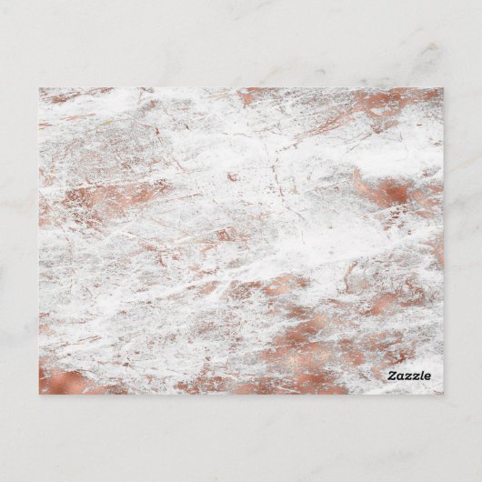 Roos Gold Marble 18th Birthday Party Save the Date Briefkaart (Achterkant)