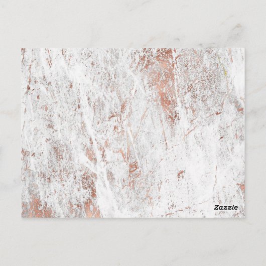 Roos Gold Marble 21st Birthday Party Save the Date Briefkaart (Achterkant)