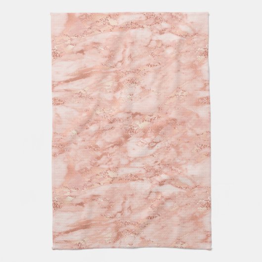 Roos Gold Marble 7 Theedoek (Verticaal)