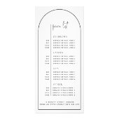 Roos Gold Marble Arch Beauty Business Price List Reclamekaart (Achterkant)