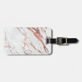 Roos Gold Marble Bagagelabel (Voorkant horizontaal)