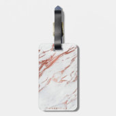 Roos Gold Marble Bagagelabel (Achterkant verticaal)