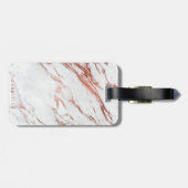Roos Gold Marble Bagagelabel (Achterkant horizontaal)