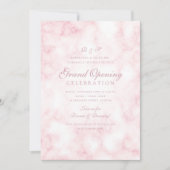 Roos Gold Marble Blush Corporate Grand Opening Kaart (Voorkant)