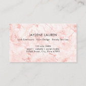 Roos Gold Marble Butterfly Loyalty Kaart Visitekaartje (Achterkant)