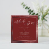 Roos Gold & Marble Celebrate met Verenigde Staten Kaart (Staand voorkant)