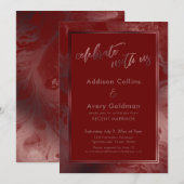 Roos Gold & Marble Celebrate met Verenigde Staten Kaart (Voorkant / Achterkant)