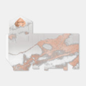 Roos Gold Marble Copper Heart 16th Silver Favor Bedankdoosjes (Uitgevouwen)