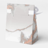 Roos Gold Marble Copper Heart 16th Silver Favor Bedankdoosjes (Achterkant)