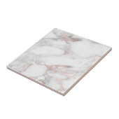 Roos Gold Marble Custom Sjabloon Trendy Elegant Tegeltje (Zijkant)