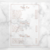 Roos Gold Marble Elegant Business Trifold Brochure Drieluik Kaart (Binnenkant midden)
