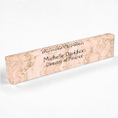 Roos Gold Marble Executive Naambordje