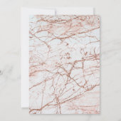 Roos Gold Marble Girl Eerste Heilige Communie Kaart (Achterkant)