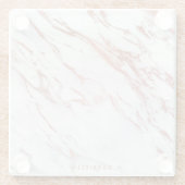 Roos Gold Marble Glazen Onderzetter (Achterkant)