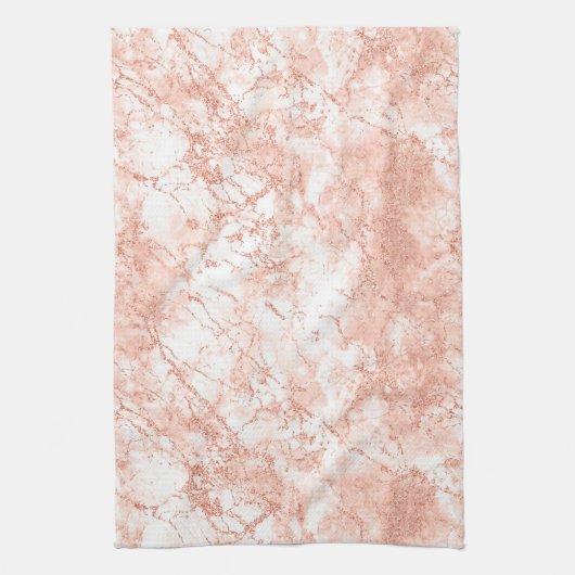 Roos Gold Marble Glitter 2 Theedoek (Verticaal)