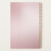 Roos Gold Marble Glitter Monogram Teacher Planner (Achterkant)