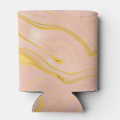 Roos Gold Marble Glitter Vrijgezellenfeest Blikjeskoeler (Achterkant)