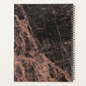 Roos Gold Marble Haarstylist Appointment Book Planner (Achterkant)