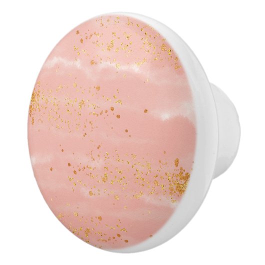 Roos Gold Marble Keramische Knop (Rechts)