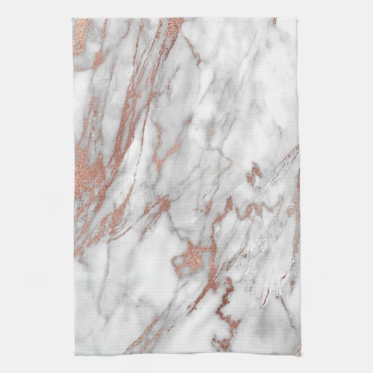 Roos Gold Marble Kitchen Towel Theedoek (Verticaal)