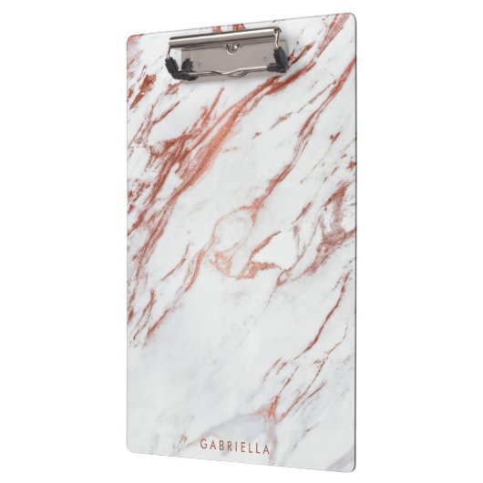 Roos Gold Marble Klembord (Links)